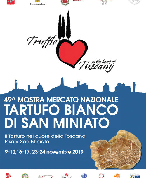 Locandina sagra del tartufo di sano miniato