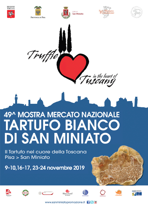 Locandina sagra del tartufo di sano miniato